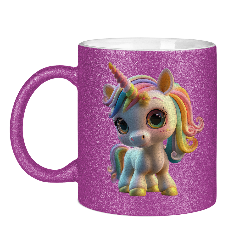 Glitzertasse Einhorn_10 - delamira