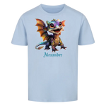 Personalisiertes Kinder Premium Bio T-Shirt Drache Alexander - delamira