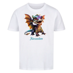 Personalisiertes Kinder Premium Bio T-Shirt Drache Alexander - delamira