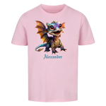 Personalisiertes Kinder Premium Bio T-Shirt Drache Alexander - delamira