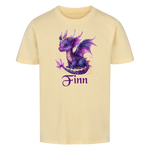 Personalisiertes Kinder Premium Bio T-Shirt Drache Finn - delamira