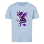 Personalisiertes Kinder Premium Bio T-Shirt Drache Finn - delamira