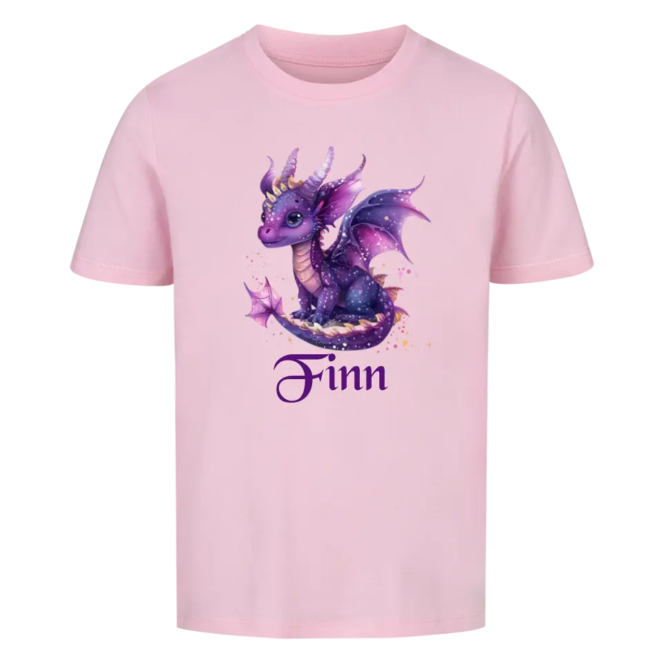 Personalisiertes Kinder Premium Bio T-Shirt Drache Finn - delamira