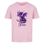 Personalisiertes Kinder Premium Bio T-Shirt Drache Finn - delamira