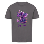 Personalisiertes Kinder Premium Bio T-Shirt Drache Finn - delamira