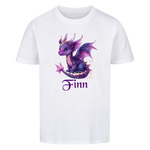 Personalisiertes Kinder Premium Bio T-Shirt Drache Finn - delamira