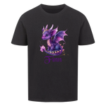 Personalisiertes Kinder Premium Bio T-Shirt Drache Finn - delamira