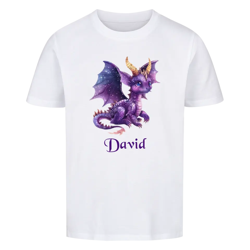 Personalisiertes Kinder Premium Bio T-Shirt Drache David - delamira