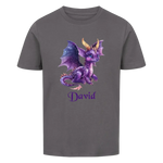 Personalisiertes Kinder Premium Bio T-Shirt Drache David - delamira