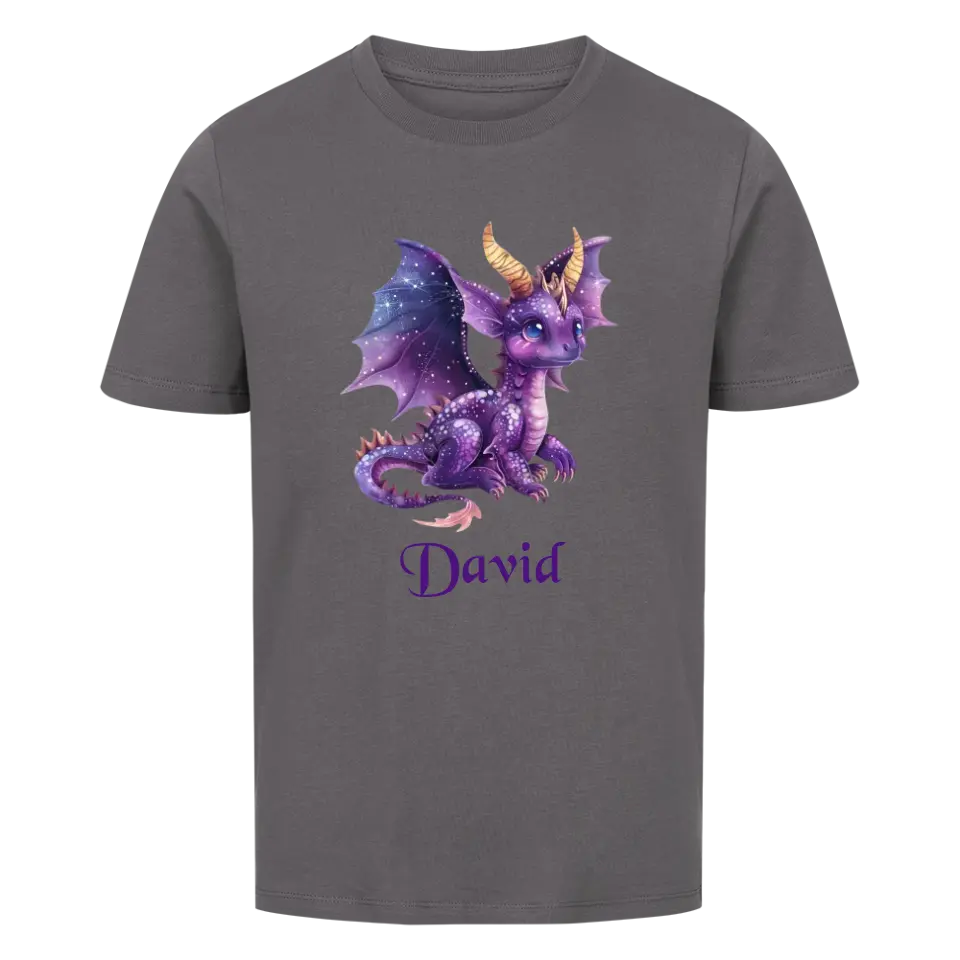 Personalisiertes Kinder Premium Bio T-Shirt Drache David - delamira