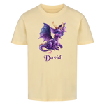 Personalisiertes Kinder Premium Bio T-Shirt Drache David - delamira