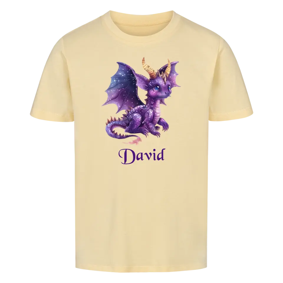 Personalisiertes Kinder Premium Bio T-Shirt Drache David - delamira