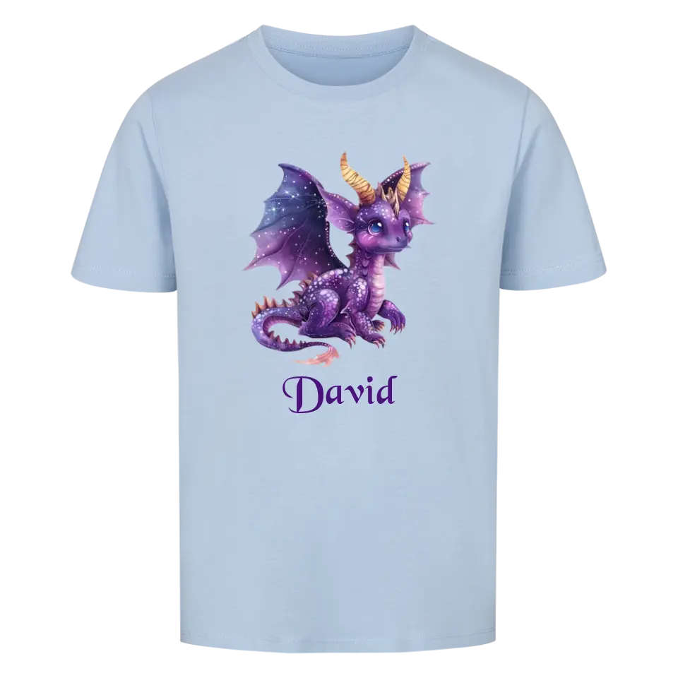 Personalisiertes Kinder Premium Bio T-Shirt Drache David - delamira