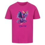 Personalisiertes Kinder Premium Bio T-Shirt Drache David - delamira