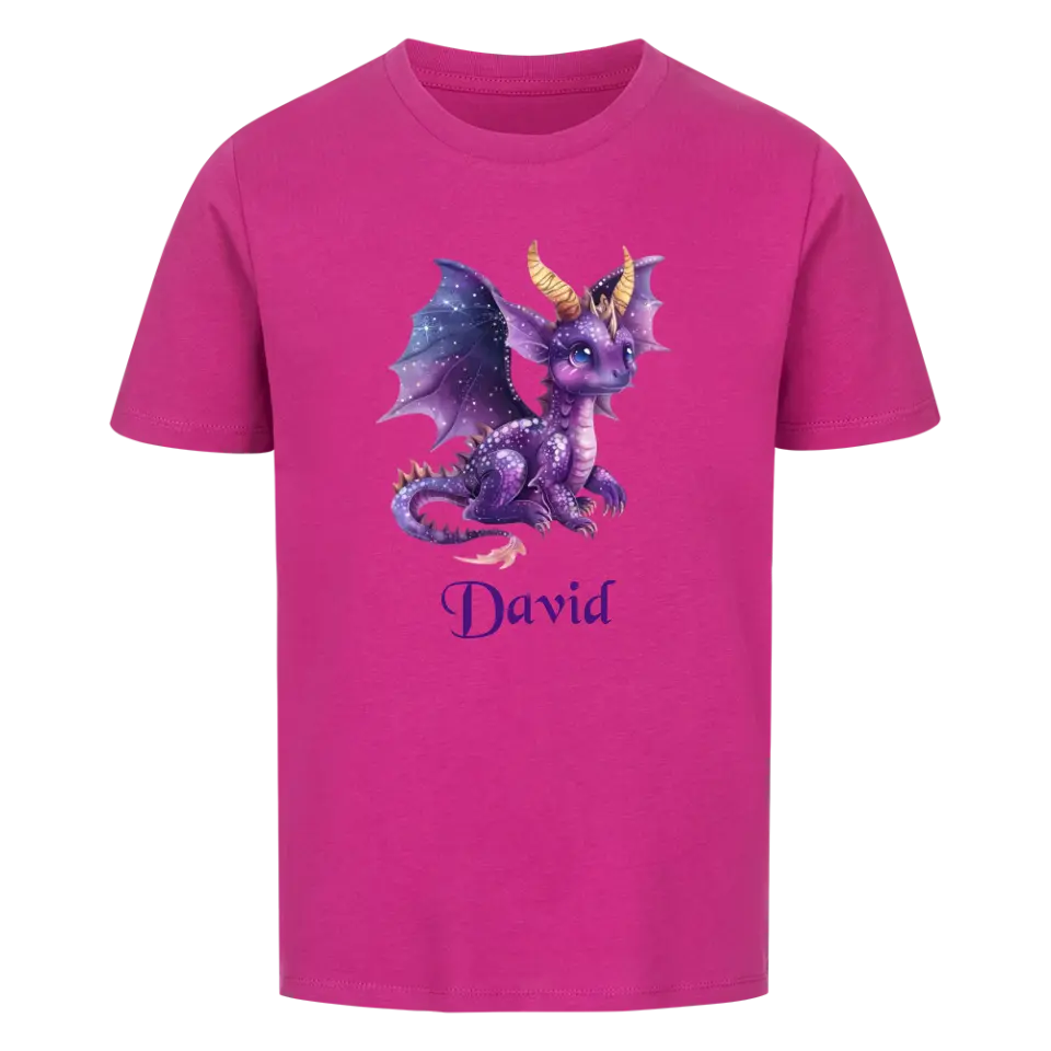 Personalisiertes Kinder Premium Bio T-Shirt Drache David - delamira