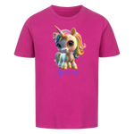 Personalisiertes Kinder Premium Bio T-Shirt Einhorn Jasmin - delamira