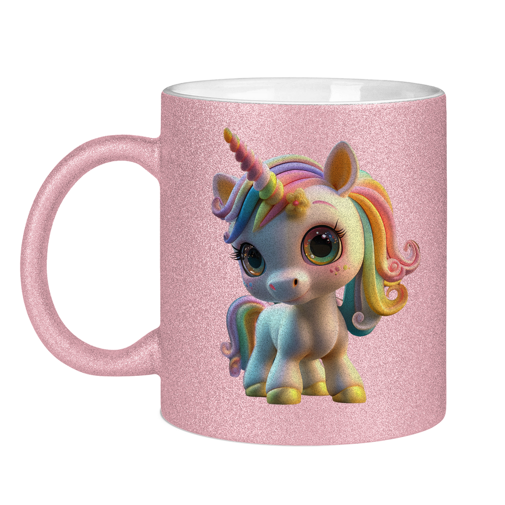 Glitzertasse Einhorn_10 - delamira