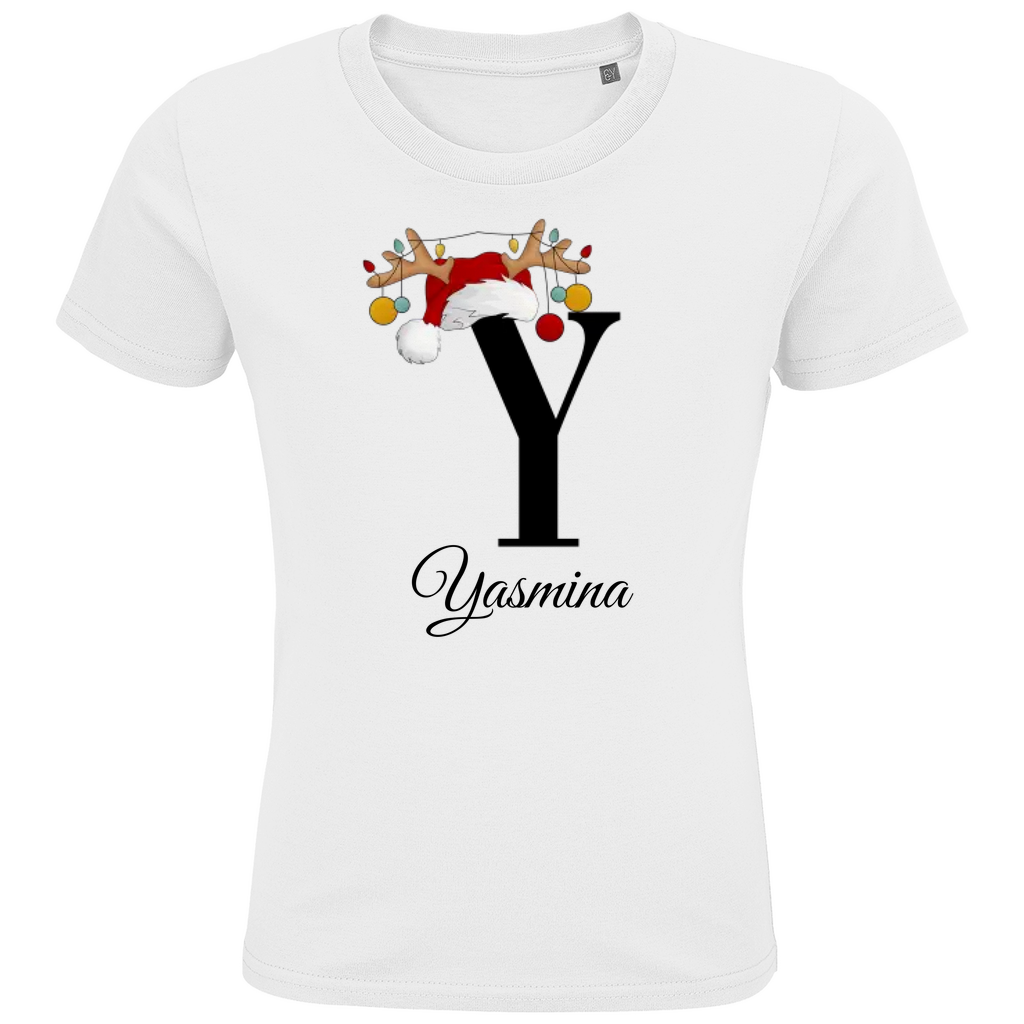 Personalisiertes Mädchen Premium Bio T-Shirt Yasmina