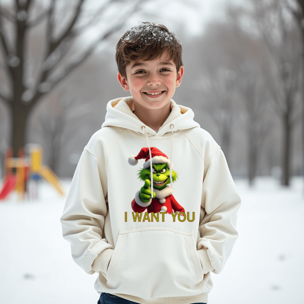 Kinder Premium Bio Hoodie Grinch