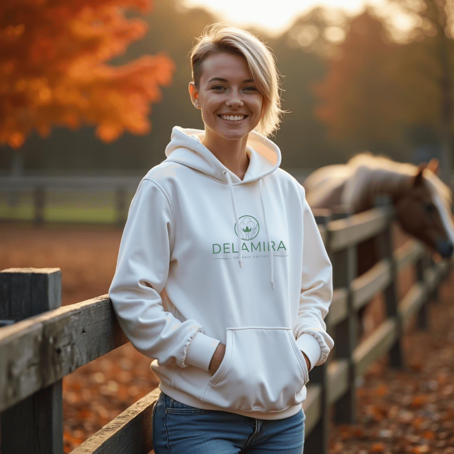 Damen Hoodie Logo personalisiert