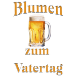 Humorvolles T-Shirt-Design mit dem Spruch: „Blumen zum Vatertag“. Ein großer, goldener Bierkrug in der Mitte des Designs ersetzt auf witzige Weise die klassischen Blumen. Ein perfektes Geschenk für Väter, die ihren Ehrentag mit einem kühlen Bier genießen und diesen besonderen „Blumenstrauß“ zu schätzen wissen!