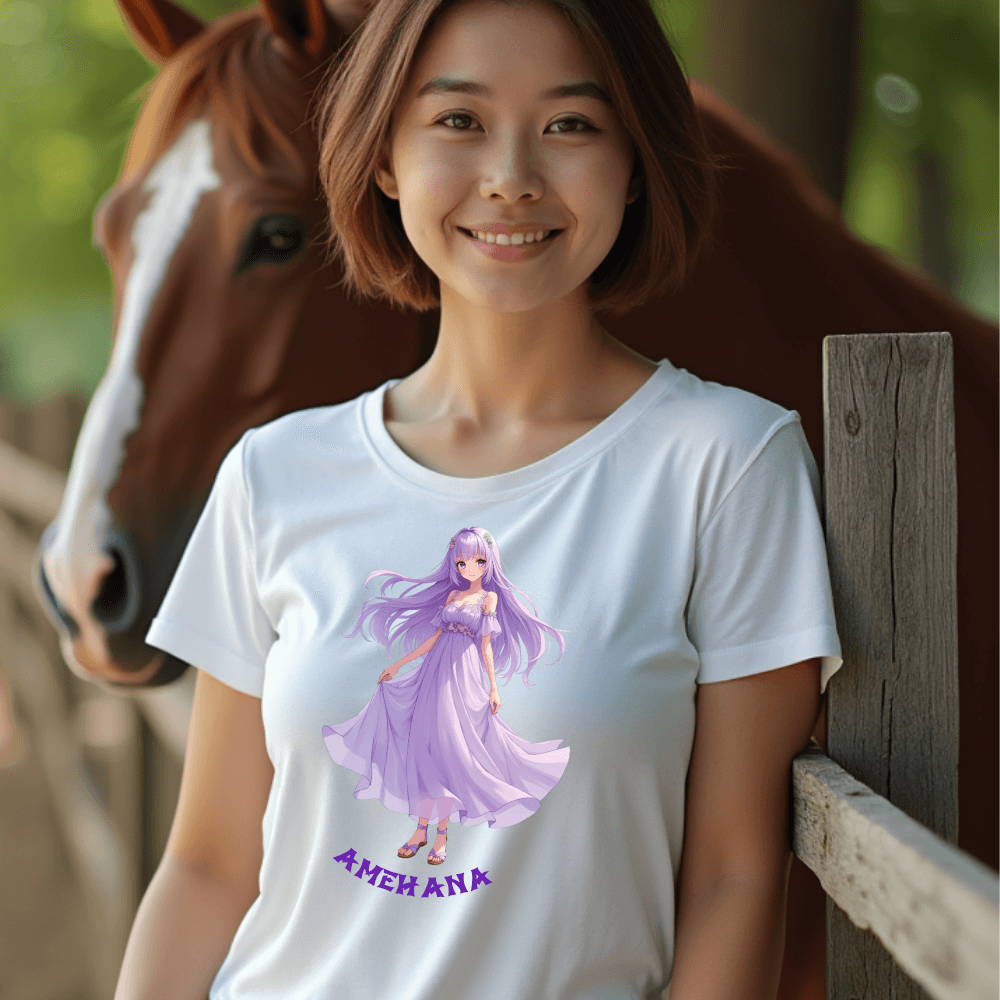 Amethyst Grace - Damen Premium Bio T-Shirt