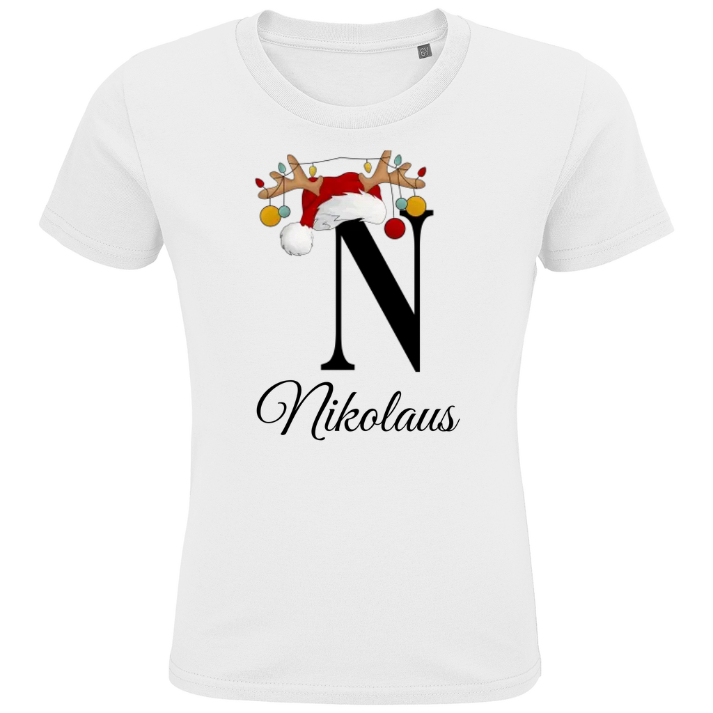 Personalisiertes Jungen Premium Bio T-Shirt Nikolaus