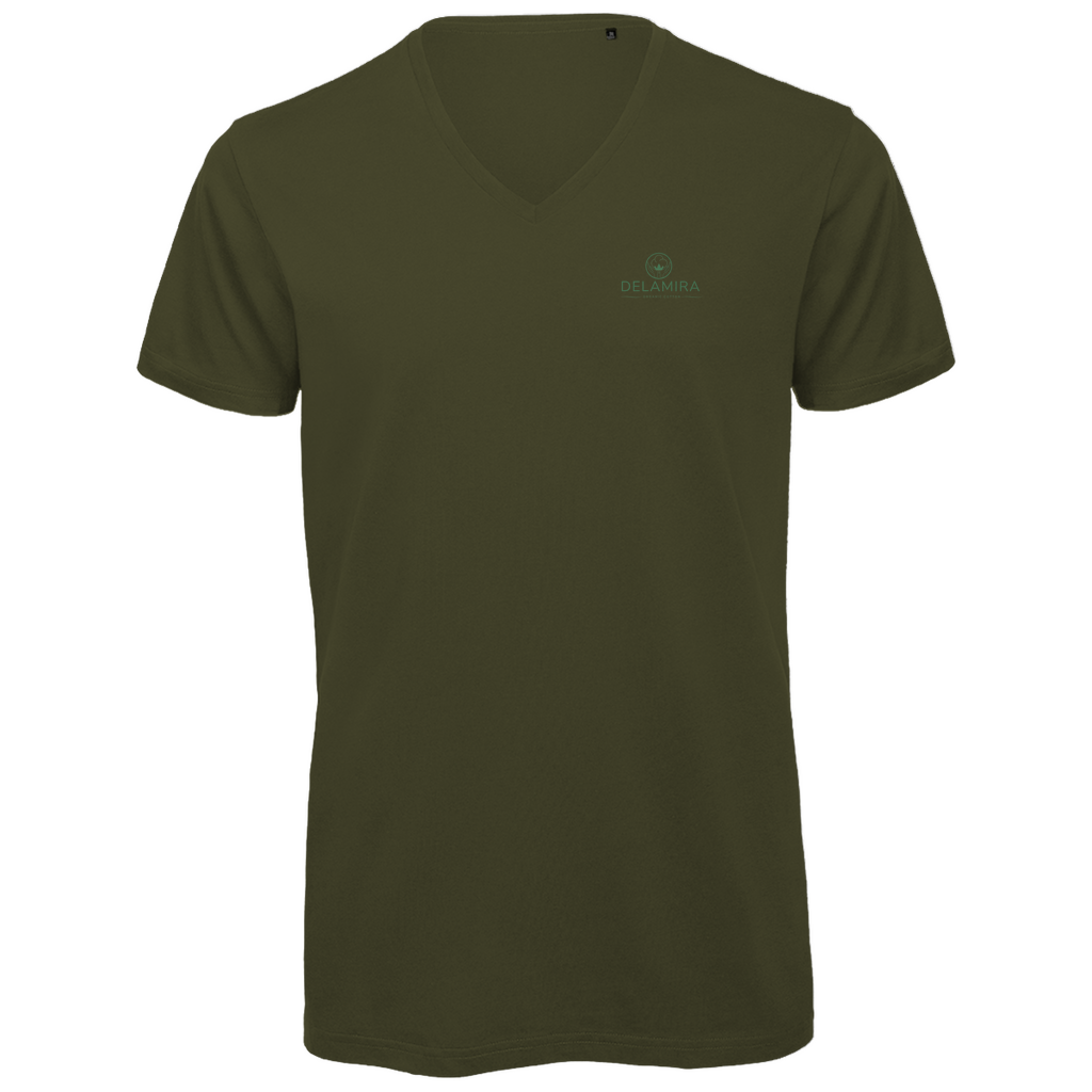 Herren Premium Bio V-Neck T-Shirt Logo