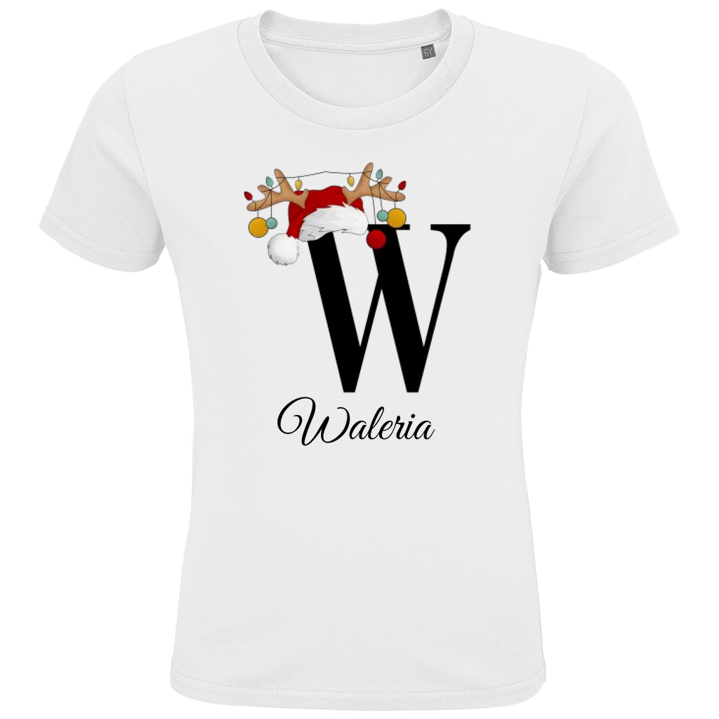 Personalisiertes Mädchen Premium Bio T-Shirt Waleria - delamira