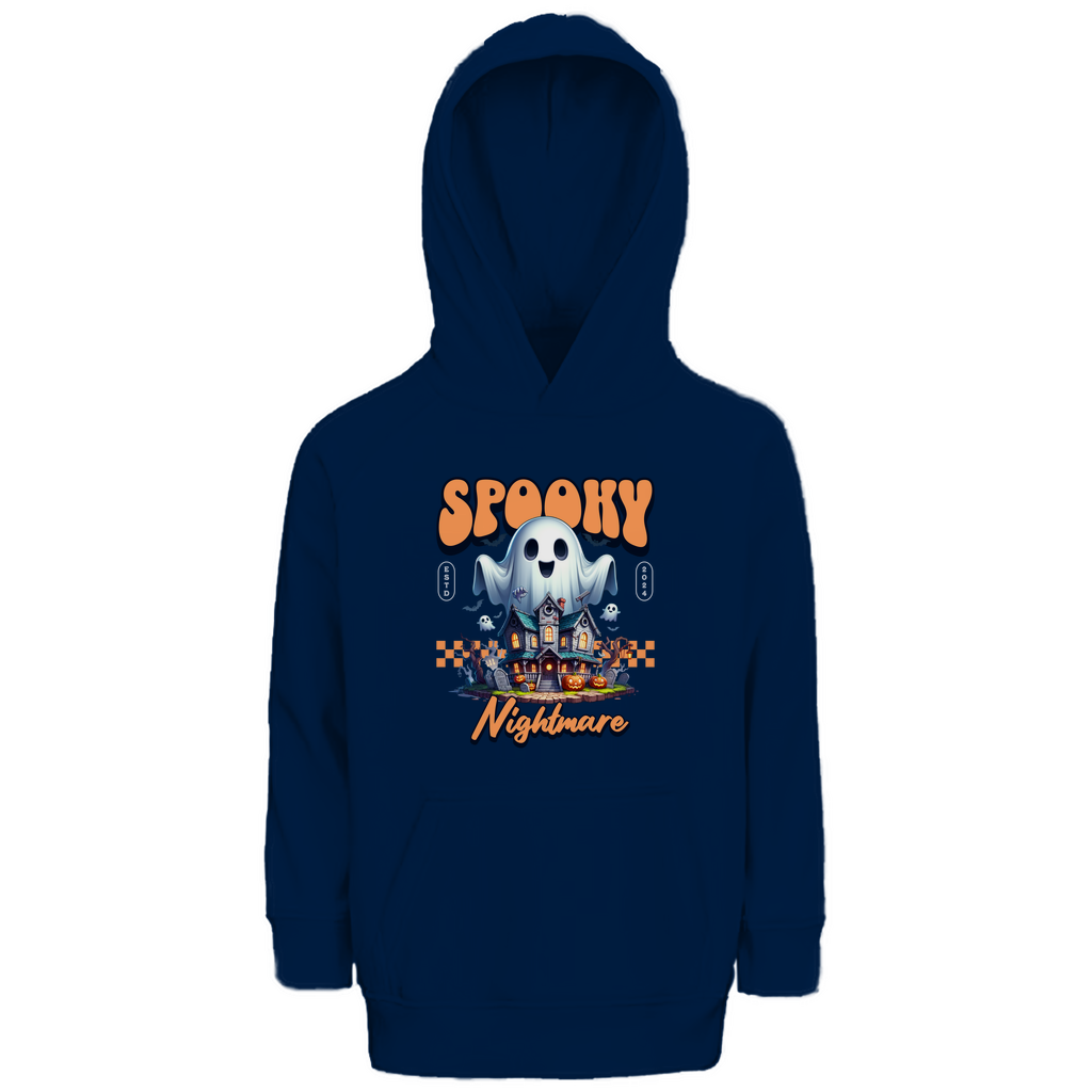 Dieser Kinder Premium Bio Hoodie in French Navy ist perfekt für kleine Halloween-Helden! Mit einem farbenfrohen, leuchtenden Halloween-Motiv und nachhaltiger Baumwoll-Polyester-Mischung sorgt er für maximalen Komfort. Die gemütliche Jersey-Kapuze und die praktische Kängurutasche machen ihn zum idealen Begleiter für Abenteuer von 4 bis 12 Jahren – stylisch und umweltfreundlich zugleich!