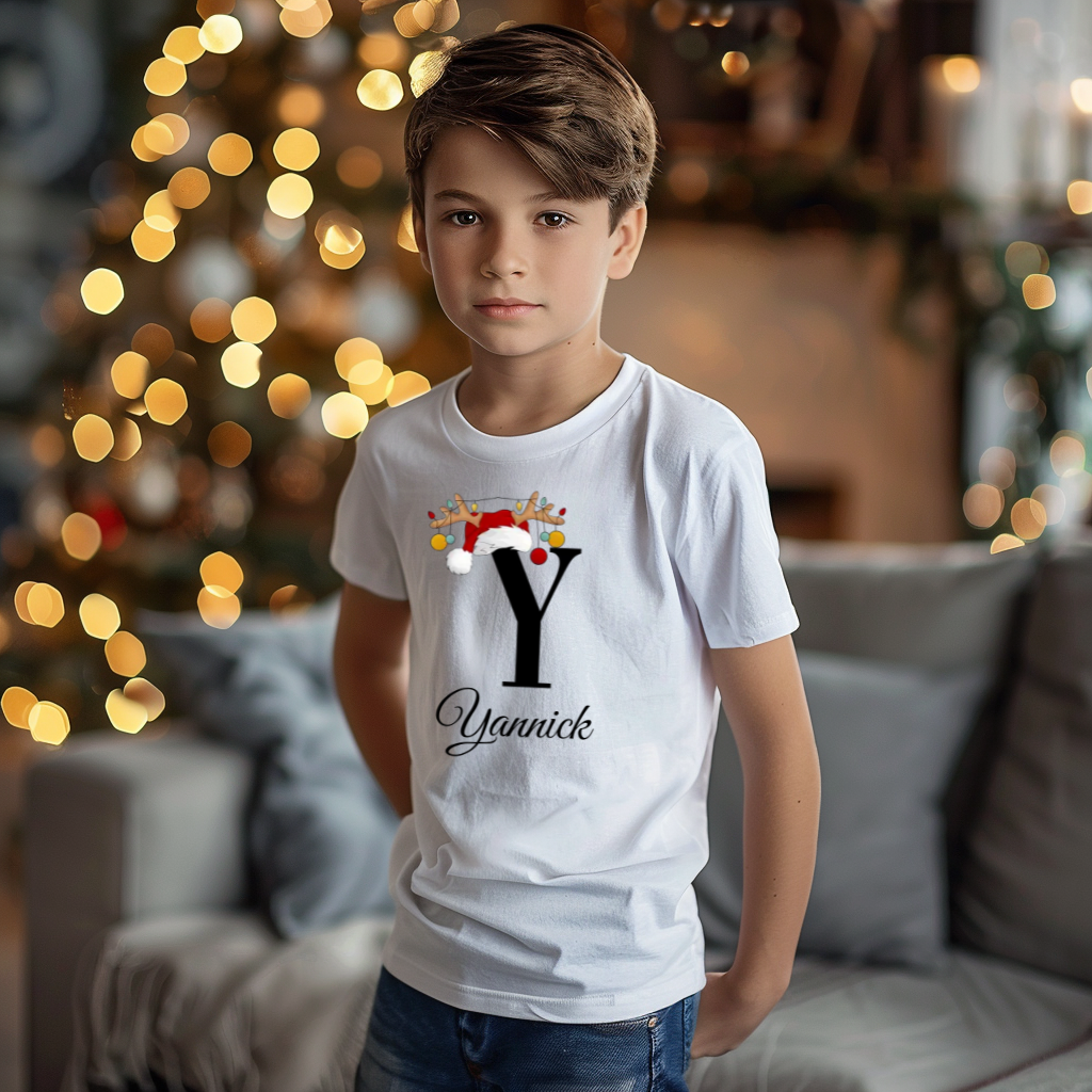 Personalisiertes Jungen Premium Bio T-Shirt Yannick