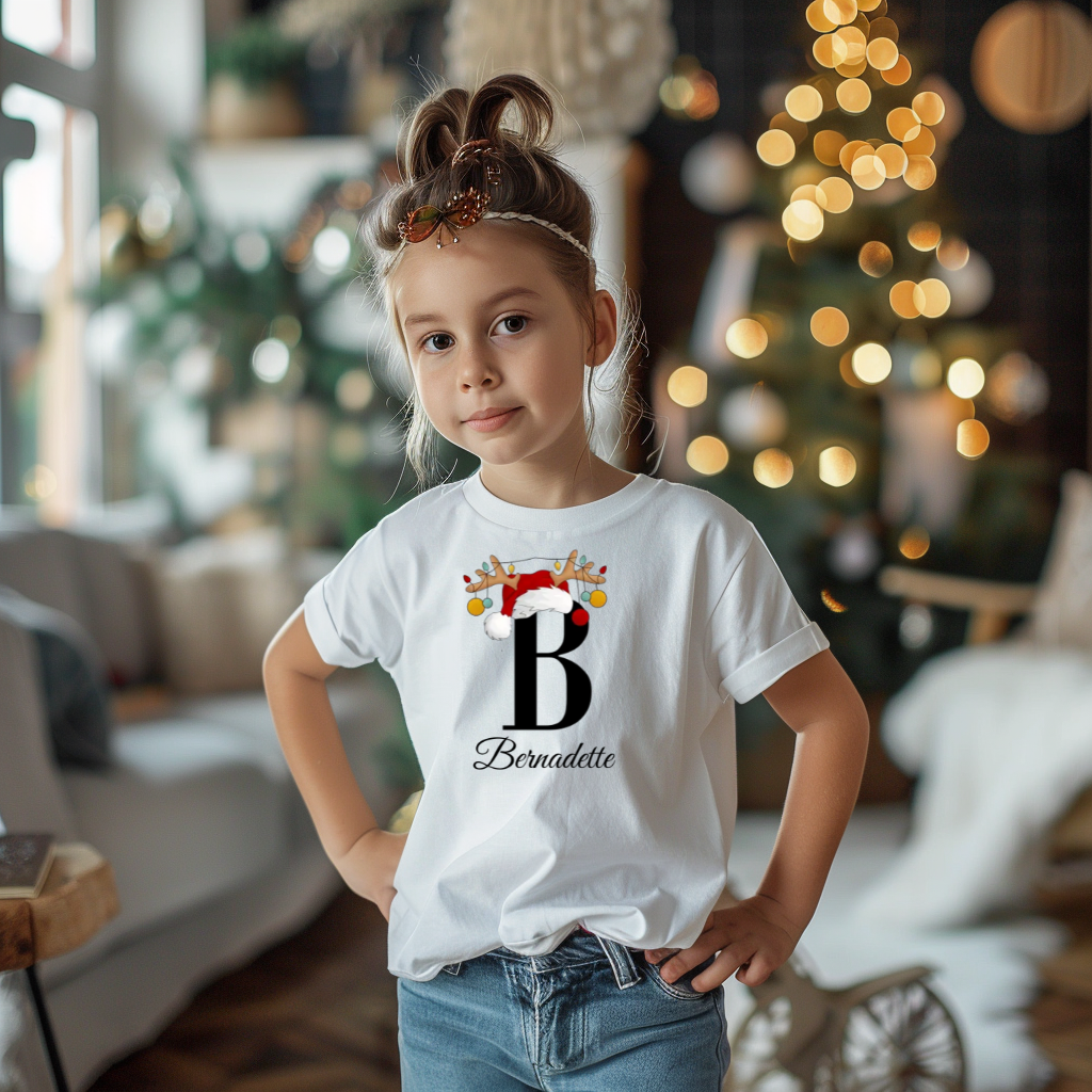 Personalisiertes Mädchen Premium Bio T-Shirt Bernadette