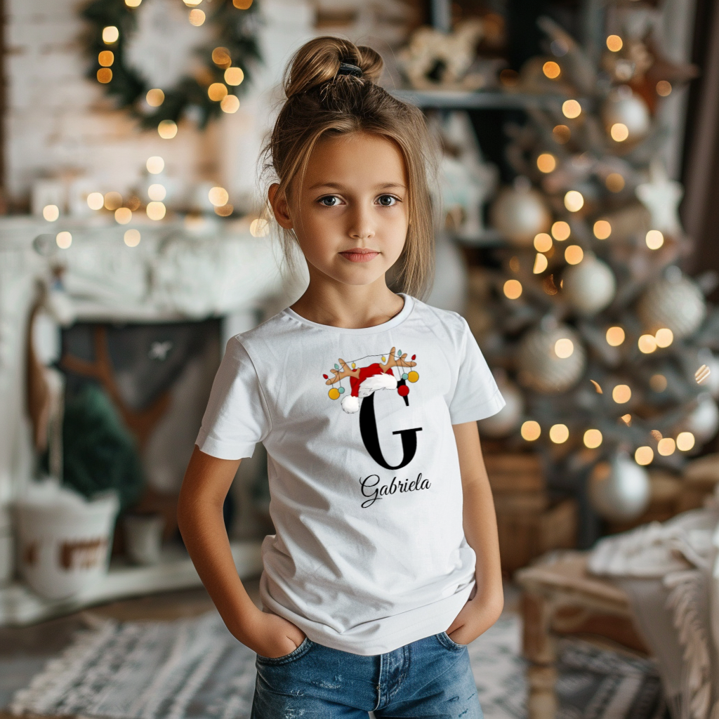 Personalized Girls Premium Organic T-Shirt Gabriela