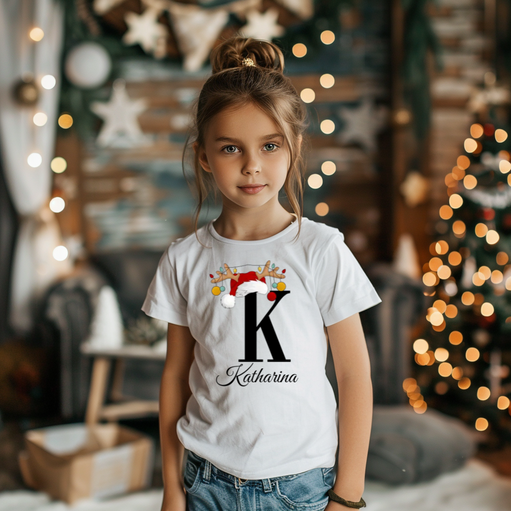 Personalisiertes Mädchen Premium Bio T-Shirt Katharina