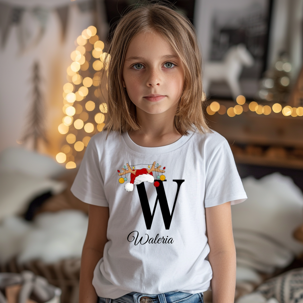 Personalisiertes Mädchen Premium Bio T-Shirt Waleria