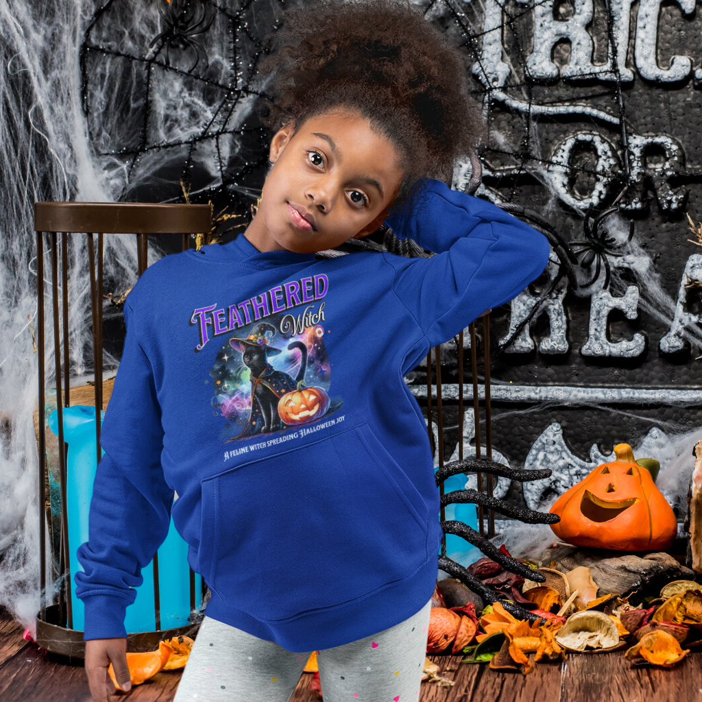 Kinder Premium Bio Hoodie Witch Printegy